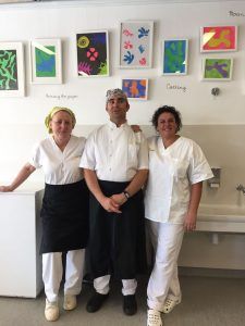 Equip de cuina de l'escola Camins